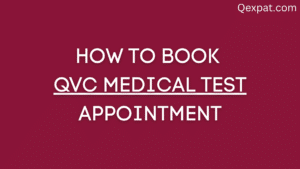 HOW TO BOOK QVC MEDICAL TEST APPOINTMENT