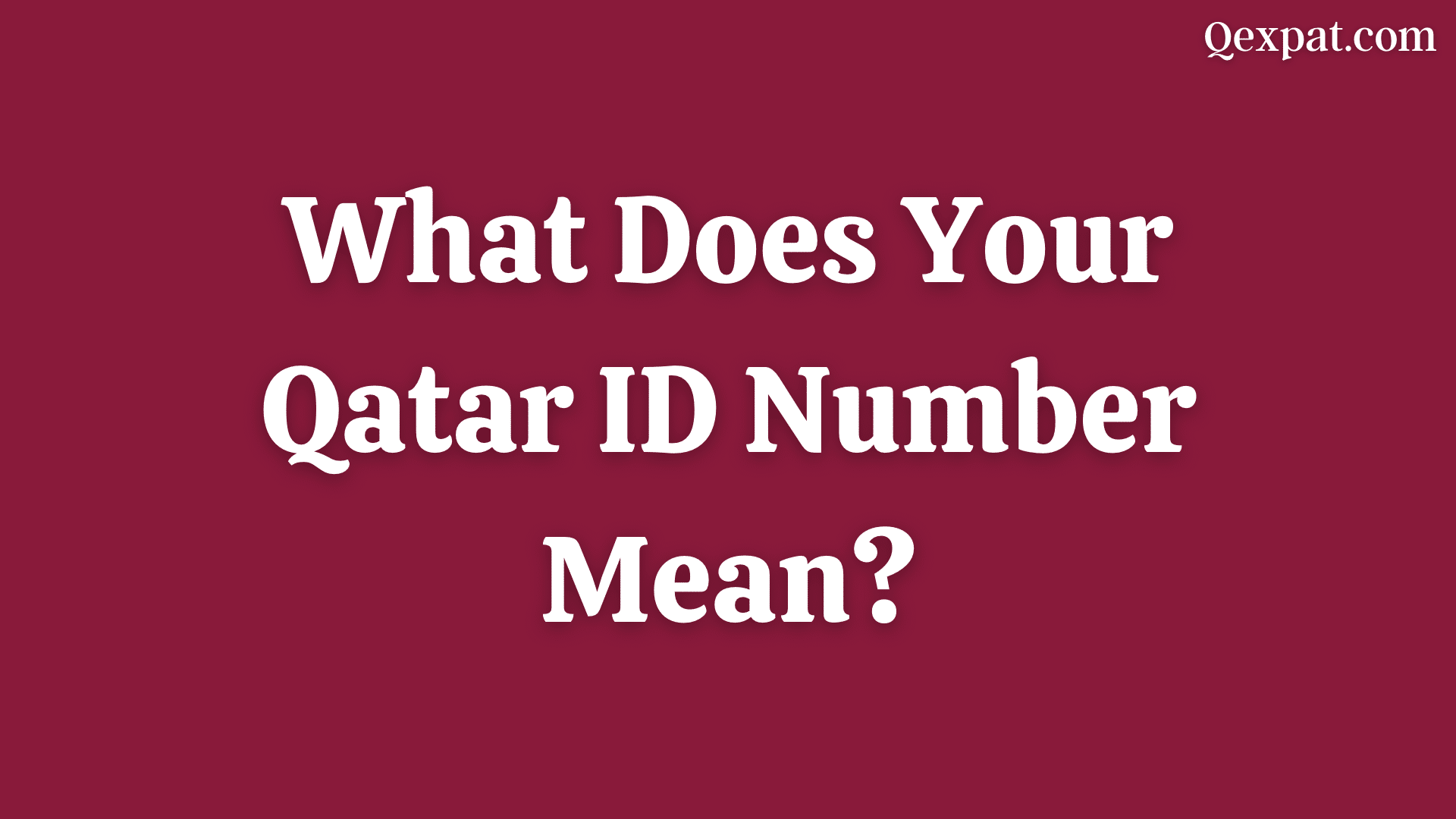 Welcome to our article on the meaning and significance of the Qatar ID Number (QID). In Qatar, the QID is a unique 11-digit number that holds great importance for residents. Have you ever wondered what these numbers actually represent? In this article, we will break down the structure of the QID and explain what each digit signifies. By understanding the meaning behind your QID, you'll gain valuable insights into its role in your daily life. So, let's dive in and uncover the mysteries of your Qatar ID Number!
