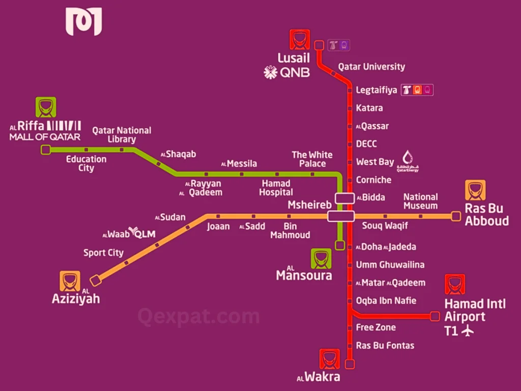 Doha Metro Map 2023