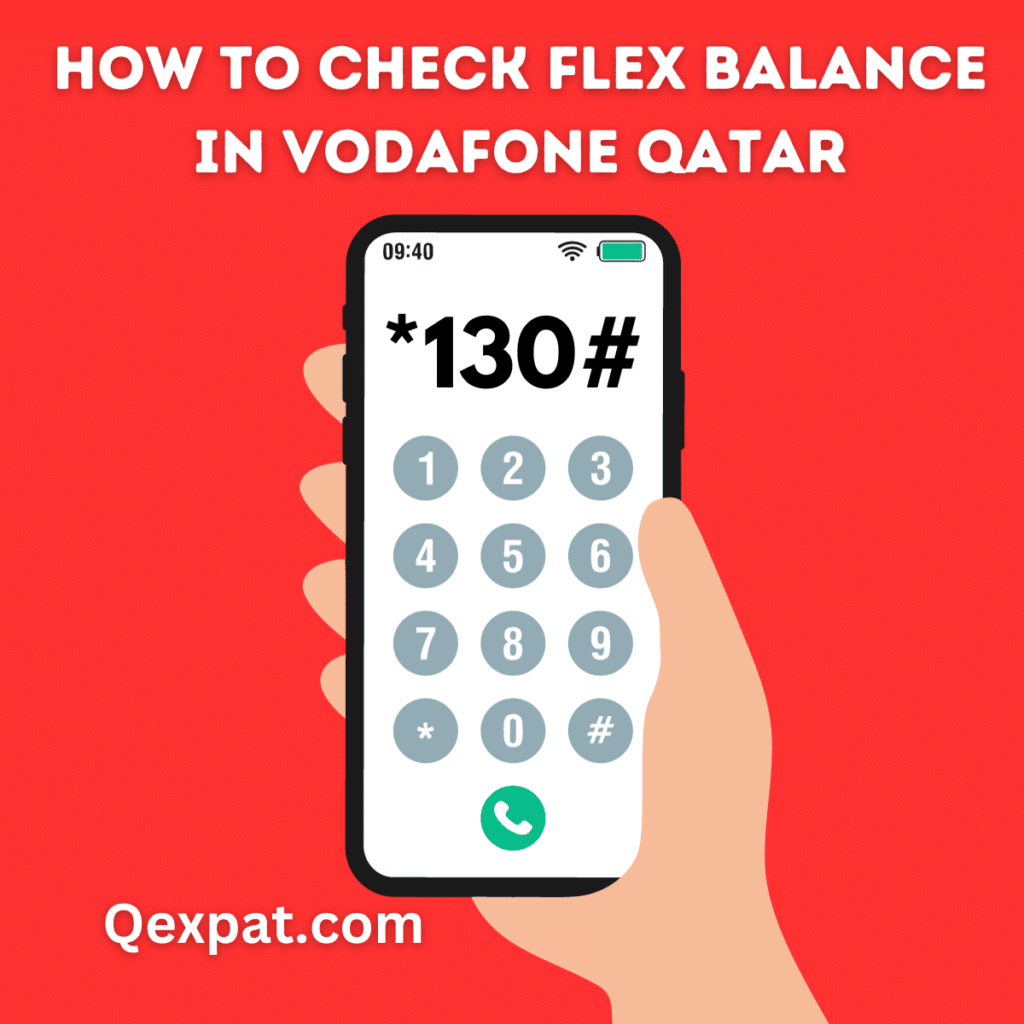 How to Check Flex Balance in Vodafone Qatar, USSD Method