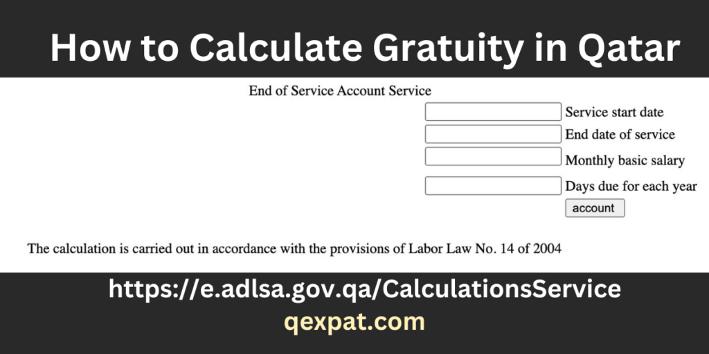 How to Calculate Gratuity in Qatar